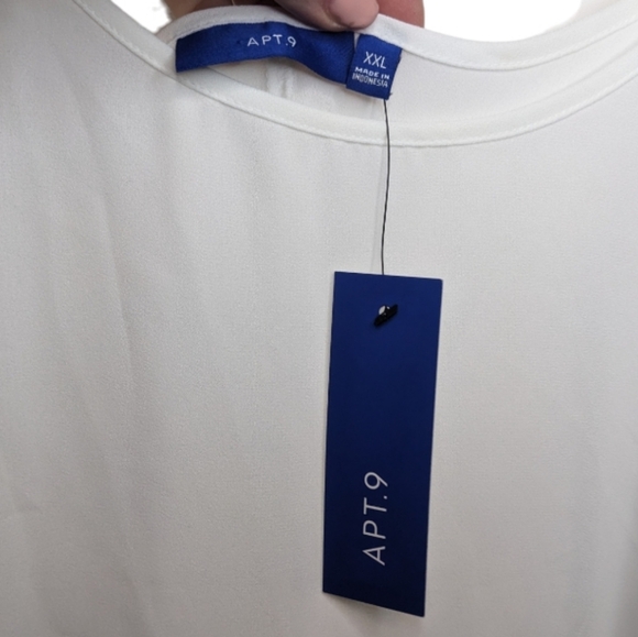 NWT Apt. 9 White Camisole Size XXL 🤍✨ - Picture 4 of 13